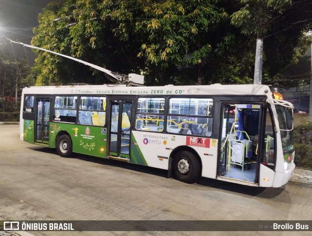 Next Mobilidade - ABC Sistema de Transporte 7400 na cidade de São Paulo, São Paulo, Brasil, por Brollo Bus. ID da foto: 12009493.