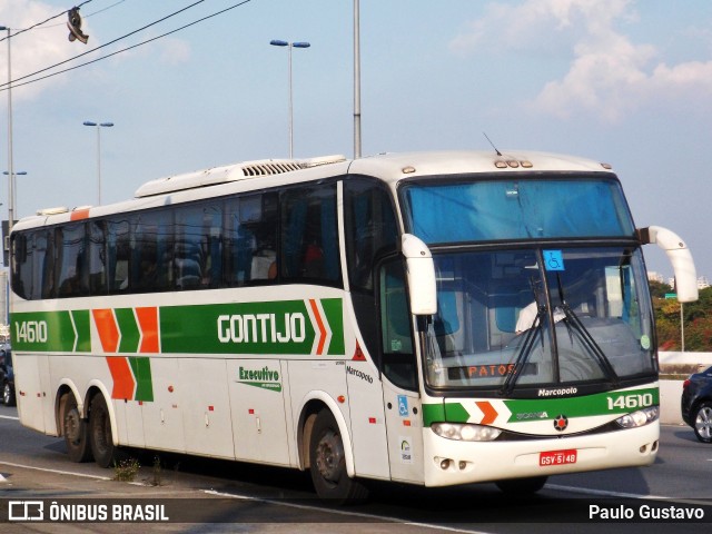 Empresa Gontijo de Transportes 14610 na cidade de São Paulo, São Paulo, Brasil, por Paulo Gustavo. ID da foto: 12009667.