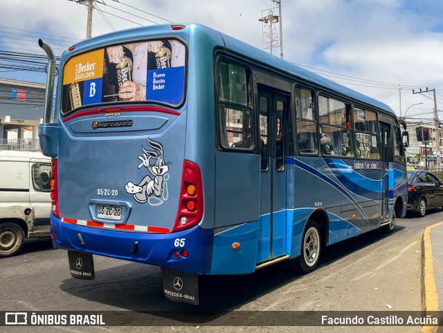 Taxibuses San Antonio 65 na cidade de San Antonio, San Antonio, Valparaíso, Chile, por Facundo Castillo Acuña. Número da foto: #12007382.