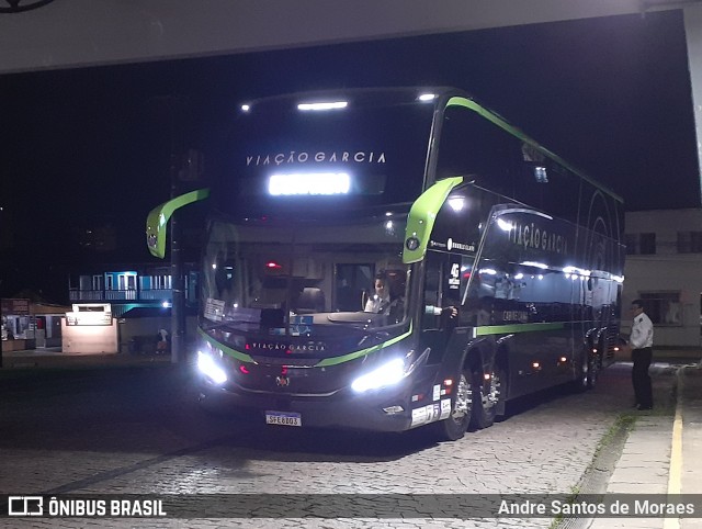 Viação Garcia 96080 na cidade de Joinville, Santa Catarina, Brasil, por Andre Santos de Moraes. Número da foto: #12007680.