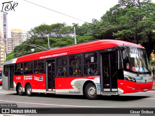 Himalaia Transportes > Ambiental Transportes Urbanos 4 1578 na cidade de São Paulo, São Paulo, Brasil, por César Ônibus. ID da foto: 12009280.