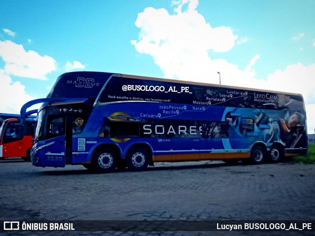 Soares Turismo e Fretamento 3520 na cidade de Caruaru, Pernambuco, Brasil, por Lucyan BUSOLOGO_AL_PE. ID da foto: 12008688.