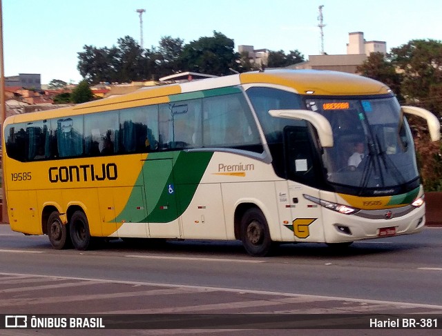 Empresa Gontijo de Transportes 19585 na cidade de Betim, Minas Gerais, Brasil, por Hariel BR-381. ID da foto: 12009075.