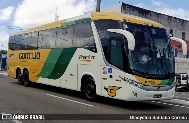 Empresa Gontijo de Transportes 18720 na cidade de Aracaju, Sergipe, Brasil, por Gladyston Santana Correia. Número da foto: #12012145.