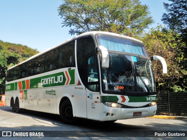 Empresa Gontijo de Transportes 14310 na cidade de São Paulo, São Paulo, Brasil, por Paulo Gustavo. ID da foto: 12012753.