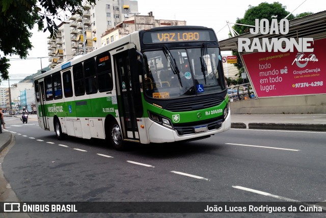 Viação Vera Cruz RJ 205.039 na cidade de Rio de Janeiro, Rio de Janeiro, Brasil, por João Lucas Rodrigues da Cunha. ID da foto: 12013091.