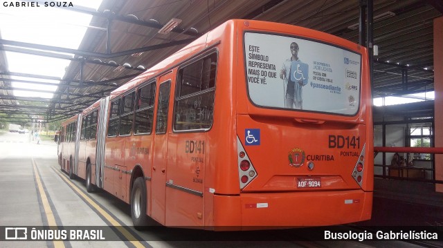 Transporte Coletivo Glória BD141 na cidade de Curitiba, Paraná, Brasil, por Busologia Gabrielística. Número da foto: #12011771.