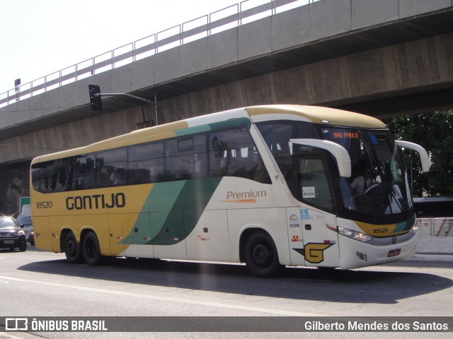 Empresa Gontijo de Transportes 18520 na cidade de São Paulo, São Paulo, Brasil, por Gilberto Mendes dos Santos. ID da foto: 12010046.