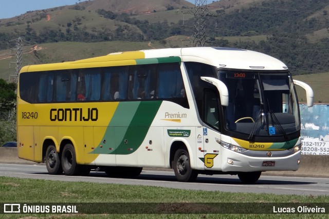 Empresa Gontijo de Transportes 18240 na cidade de Roseira, São Paulo, Brasil, por Lucas Oliveira. ID da foto: 12012702.