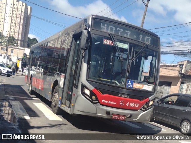 Express Transportes Urbanos Ltda 4 8919 na cidade de São Paulo, São Paulo, Brasil, por Rafael Lopes de Oliveira. ID da foto: 12012967.