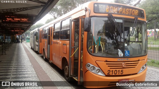 Auto Viação São Braz 21015 na cidade de Curitiba, Paraná, Brasil, por Busologia Gabrielística. ID da foto: 12011773.