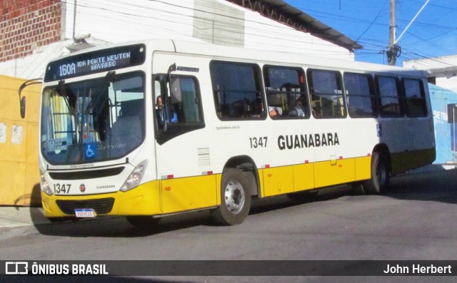 Transportes Guanabara 1347 na cidade de Natal, Rio Grande do Norte, Brasil, por John Herbert. Número da foto: #12011081.