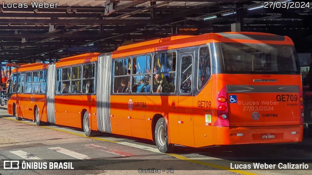 Viação Cidade Sorriso GE709 na cidade de Curitiba, Paraná, Brasil, por Lucas Weber Calizario. ID da foto: 12011818.