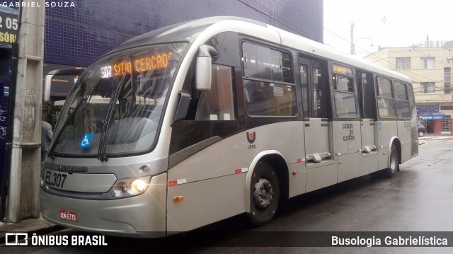 Auto Viação São José dos Pinhais EL307 na cidade de Curitiba, Paraná, Brasil, por Busologia Gabrielística. ID da foto: 12011444.