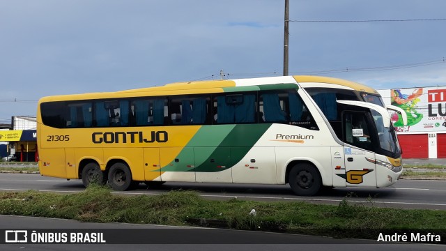 Empresa Gontijo de Transportes 21305 na cidade de Parnamirim, Rio Grande do Norte, Brasil, por André Mafra. ID da foto: 12010618.