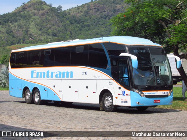 Emtram 5190 na cidade de Leopoldina, Minas Gerais, Brasil, por Mattheus Bassamar Neto. ID da foto: 12011510.