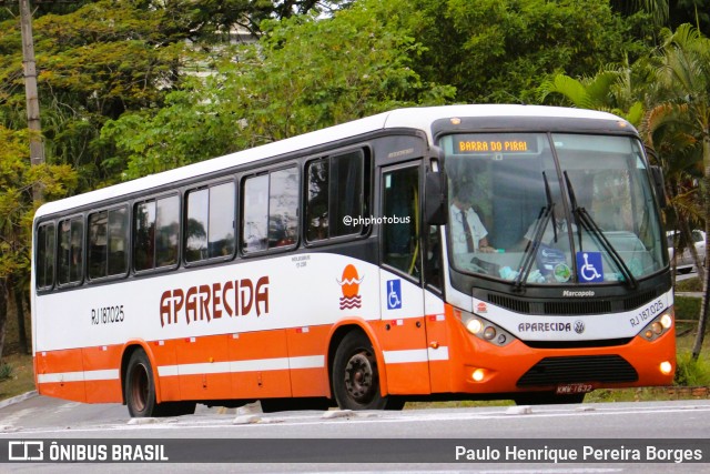 VINSAL - Viação Nossa Senhora Aparecida RJ 187.025 na cidade de Volta Redonda, Rio de Janeiro, Brasil, por Paulo Henrique Pereira Borges. ID da foto: 12015076.