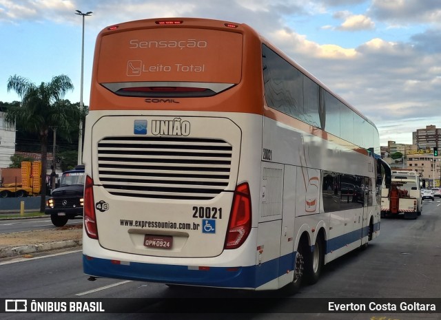 Expresso União 20021 na cidade de Cariacica, Espírito Santo, Brasil, por Everton Costa Goltara. Número da foto: #12013964.