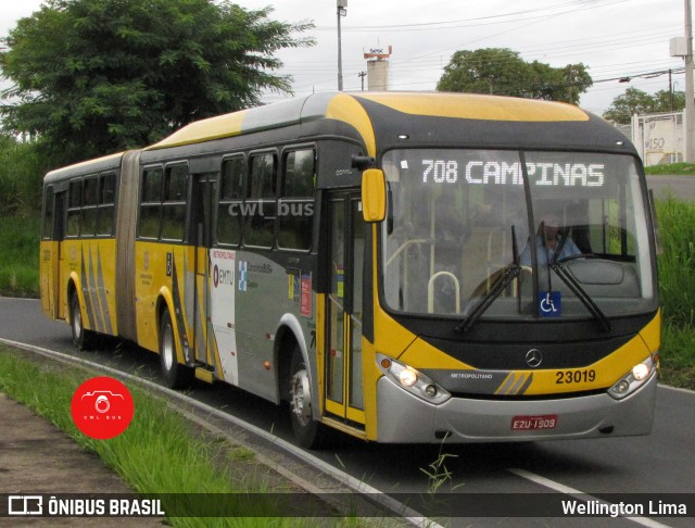 Transportes Capellini 23019 na cidade de Campinas, São Paulo, Brasil, por Wellington Lima. ID da foto: 12015767.