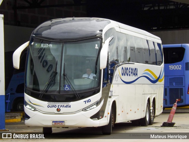 Viação Ouro e Prata 710 na cidade de Goiânia, Goiás, Brasil, por Mateus Henrique. Número da foto: #12014035.