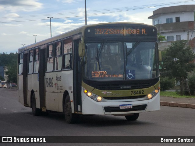 Expresso São José 78492 na cidade de Samambaia, Distrito Federal, Brasil, por Brenno Santos. ID da foto: 12013541.