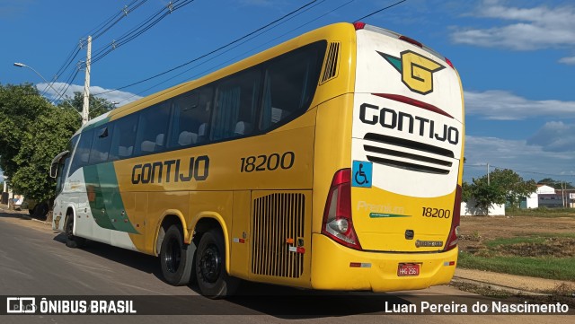 Empresa Gontijo de Transportes 18200 na cidade de Pirapora, Minas Gerais, Brasil, por Luan Pereira do Nascimento. ID da foto: 12015185.