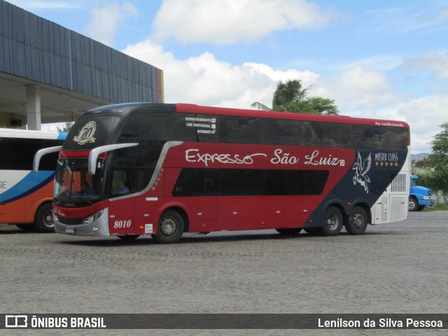 Expresso São Luiz 8010 na cidade de Caruaru, Pernambuco, Brasil, por Lenilson da Silva Pessoa. Número da foto: #12015099.
