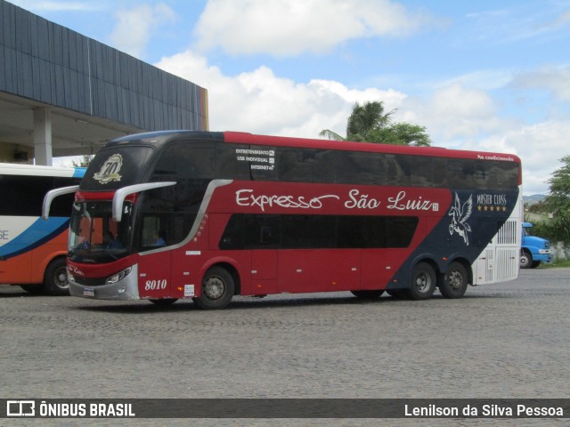 Expresso São Luiz 8010 na cidade de Caruaru, Pernambuco, Brasil, por Lenilson da Silva Pessoa. ID da foto: 12015099.