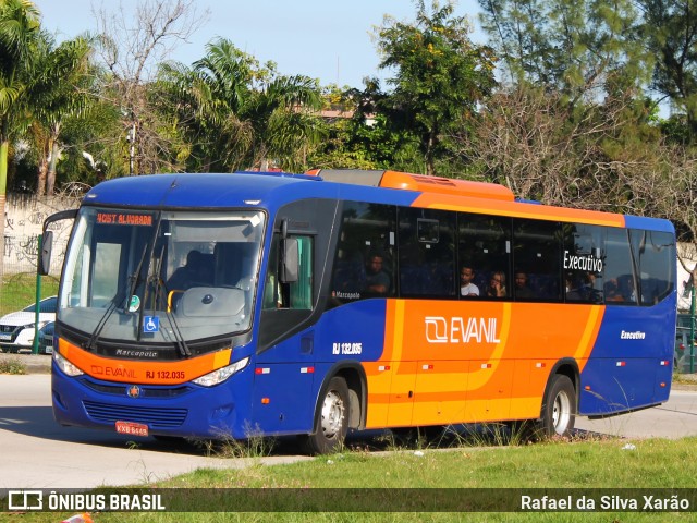 Evanil Transportes e Turismo RJ 132.035 na cidade de Rio de Janeiro, Rio de Janeiro, Brasil, por Rafael da Silva Xarão. Número da foto: #12015438.