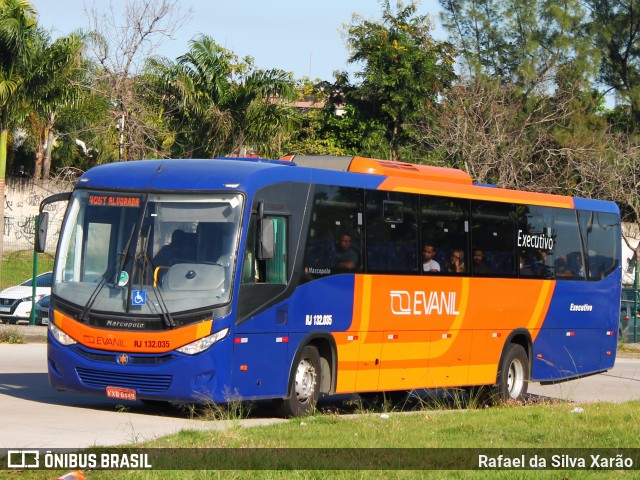 Evanil Transportes e Turismo RJ 132.035 na cidade de Rio de Janeiro, Rio de Janeiro, Brasil, por Rafael da Silva Xarão. ID da foto: 12015438.