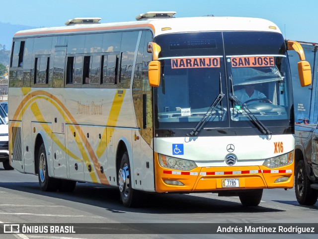 Transportes Naranjo X16 na cidade de Alajuela, Alajuela, Costa Rica, por Andrés Martínez Rodríguez. ID da foto: 12014623.