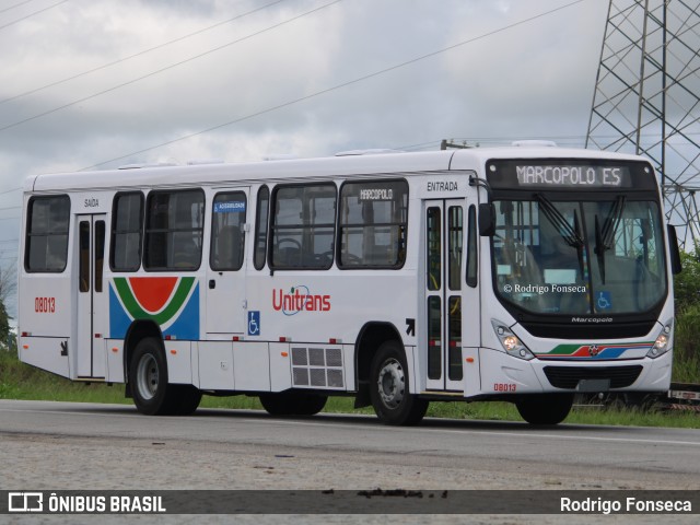 Consórcio Unitrans - 08 > Reunidas Transportes 08013 na cidade de Messias, Alagoas, Brasil, por Rodrigo Fonseca. ID da foto: 12014539.