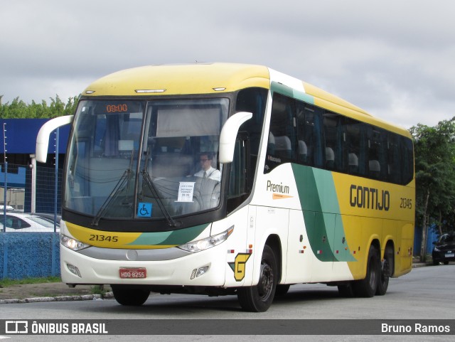 Empresa Gontijo de Transportes 21345 na cidade de São Paulo, São Paulo, Brasil, por Bruno Ramos. ID da foto: 12013498.