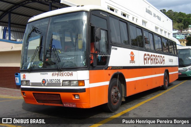 VINSAL - Viação Nossa Senhora Aparecida RJ 187.026 na cidade de Barra do Piraí, Rio de Janeiro, Brasil, por Paulo Henrique Pereira Borges. ID da foto: 12015080.