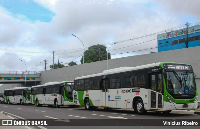 Via Verde Transportes Coletivos 0524003 na cidade de Manaus, Amazonas, Brasil, por Vinicius Ribeiro. ID da foto: 12014549.