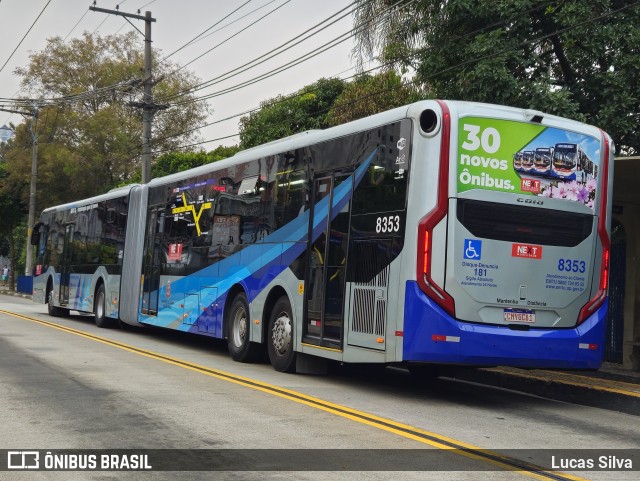 Next Mobilidade - ABC Sistema de Transporte 8353 na cidade de Diadema, São Paulo, Brasil, por Lucas Silva. ID da foto: 12013802.