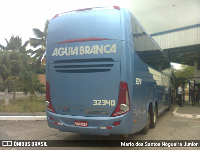 Viação Águia Branca 32340 na cidade de Piritiba, Bahia, Brasil, por Mario dos Santos Nogueira Junior. Número da foto: #12013421.