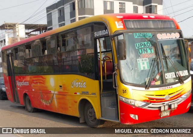 Empresa de Transportes Huanchaco 51 na cidade de Trujillo, Trujillo, La Libertad, Peru, por MIGUEL ANGEL CEDRON RAMIREZ. ID da foto: 12014563.