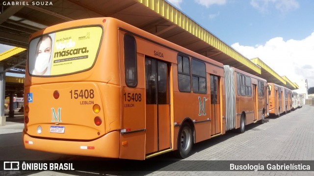 Leblon Transporte de Passageiros 15408 na cidade de Fazenda Rio Grande, Paraná, Brasil, por Busologia Gabrielística. Número da foto: #12013180.