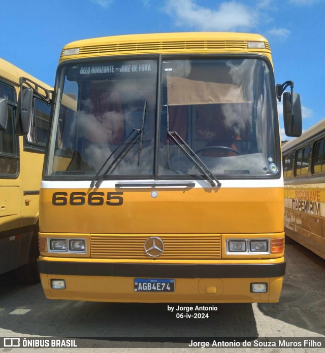 Ônibus Particulares 6665 na cidade de Juiz de Fora, Minas Gerais, Brasil, por Jorge Antonio de Souza Muros Filho. ID da foto: 12015789.