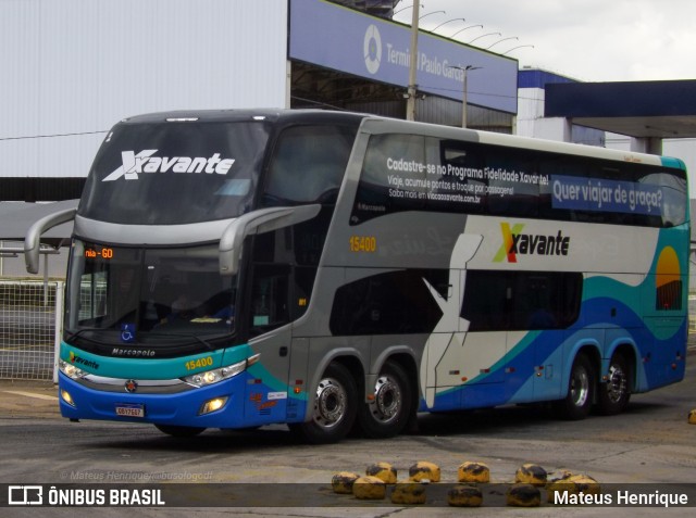 Viação Xavante 15400 na cidade de Goiânia, Goiás, Brasil, por Mateus Henrique. ID da foto: 12014023.