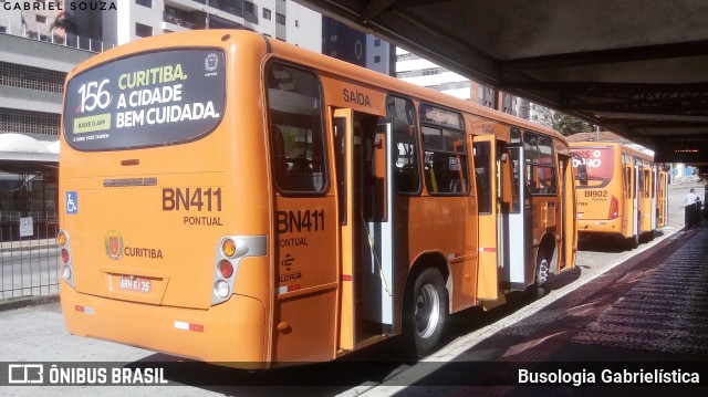 Transporte Coletivo Glória BN411 na cidade de Curitiba, Paraná, Brasil, por Busologia Gabrielística. Número da foto: #12018115.