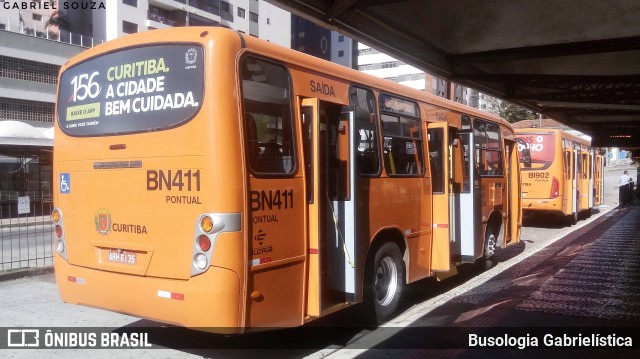 Transporte Coletivo Glória BN411 na cidade de Curitiba, Paraná, Brasil, por Busologia Gabrielística. ID da foto: 12018115.