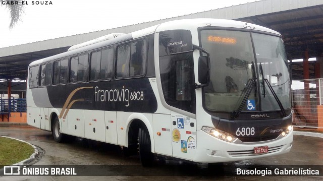 Francovig Transportes Coletivos 6808 na cidade de Campo Largo, Paraná, Brasil, por Busologia Gabrielística. ID da foto: 12017962.