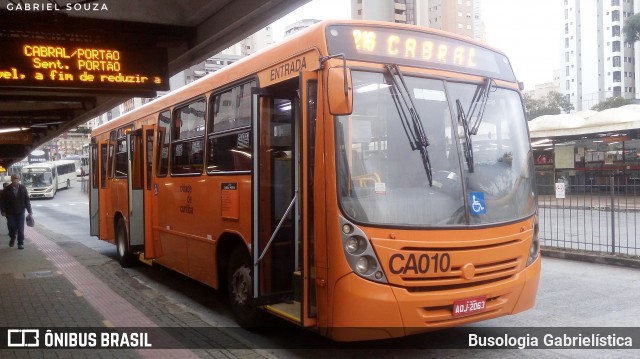 Auto Viação Santo Antônio CA010 na cidade de Curitiba, Paraná, Brasil, por Busologia Gabrielística. ID da foto: 12017879.