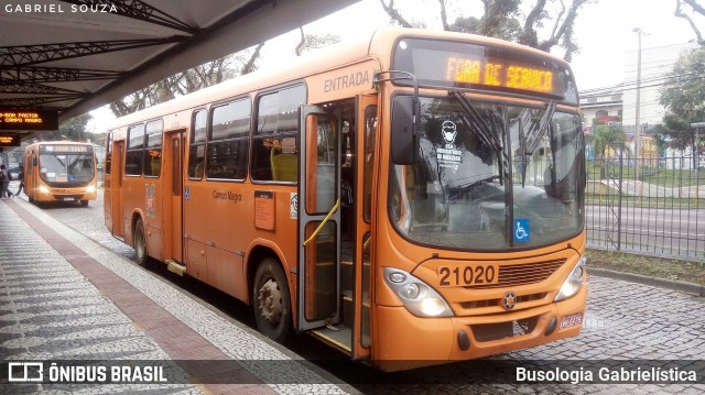 Auto Viação São Braz 21020 na cidade de Curitiba, Paraná, Brasil, por Busologia Gabrielística. ID da foto: 12017861.