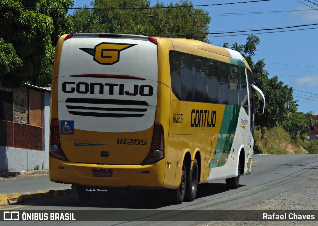 Empresa Gontijo de Transportes 18285 na cidade de Itapetinga, Bahia, Brasil, por Rafael Chaves. ID da foto: 12016020.