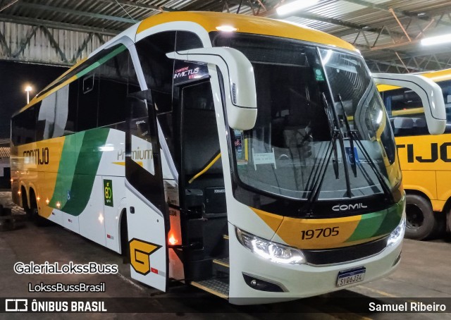 Empresa Gontijo de Transportes 19705 na cidade de Uberlândia, Minas Gerais, Brasil, por Samuel Ribeiro. ID da foto: 12017675.