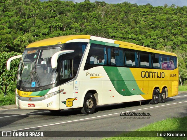 Empresa Gontijo de Transportes 19285 na cidade de Juiz de Fora, Minas Gerais, Brasil, por Luiz Krolman. ID da foto: 12018681.