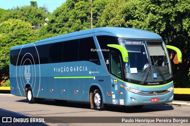 Viação Garcia 8114 na cidade de Londrina, Paraná, Brasil, por Paulo Henrique Pereira Borges. ID da foto: 12017950.